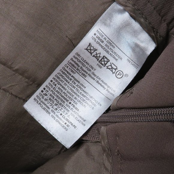 Banana Republic* Women's Pleated Side Zipper Closure Multipocketed Shorts~Size 2 - Picture 10 of 10